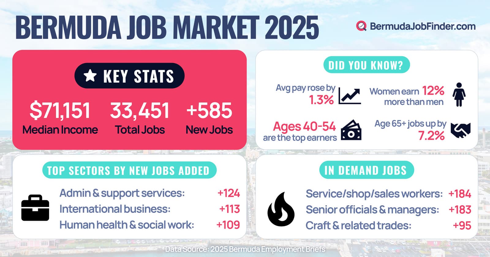 2025 Bermuda Job Market Infographic