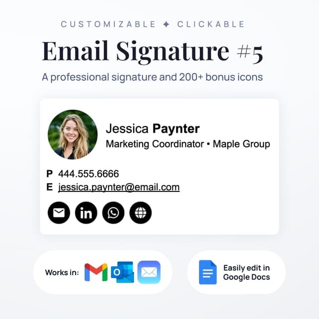 Professional Email Signature #5