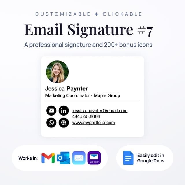 Professional Email Signature #7