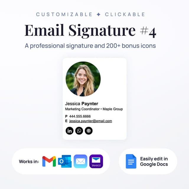 Professional Email Signature #4