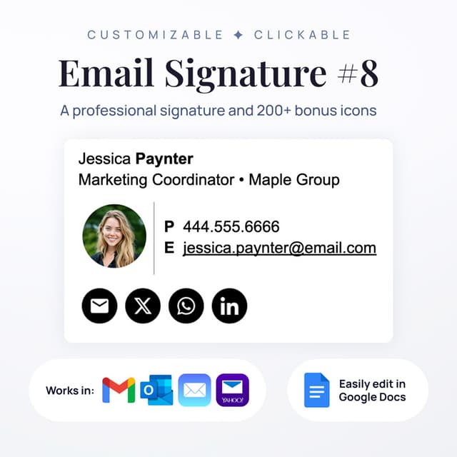 Professional Email Signature #8