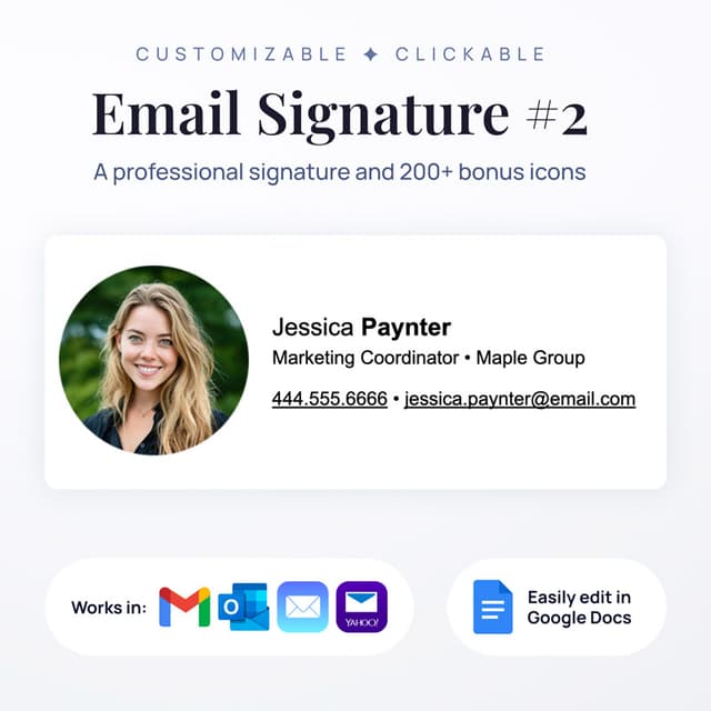 Professional Email Signature #2