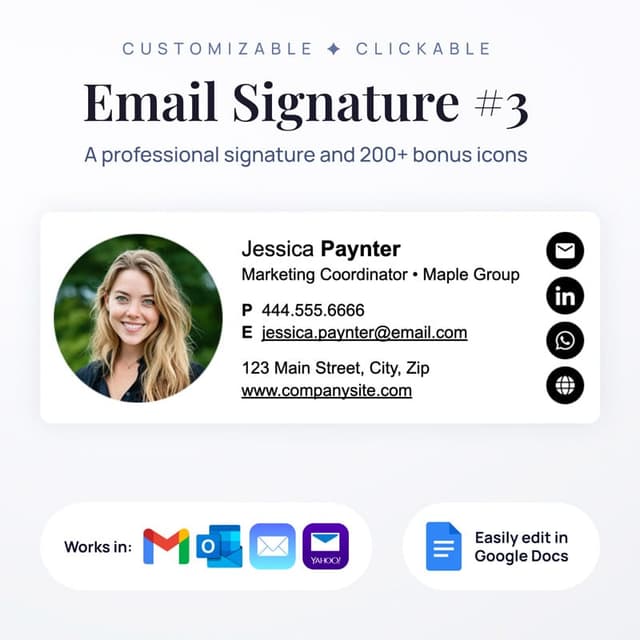 Professional Email Signature #3