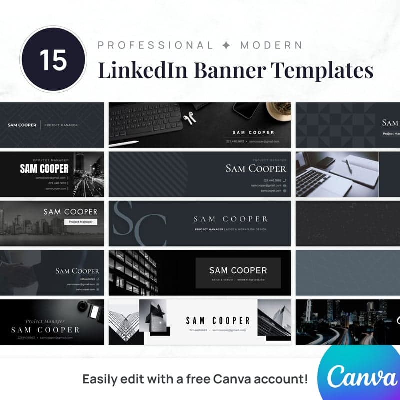Modern LinkedIn Banner Bundle