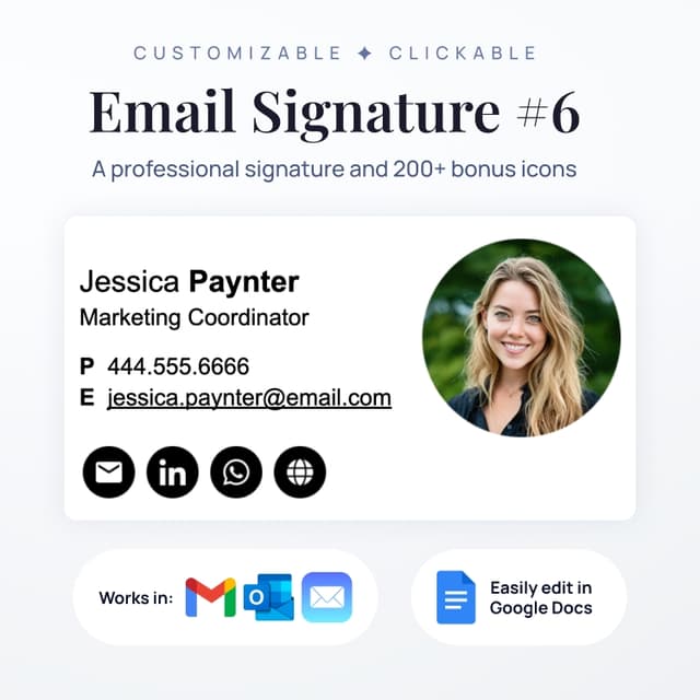 Professional Email Signature #6