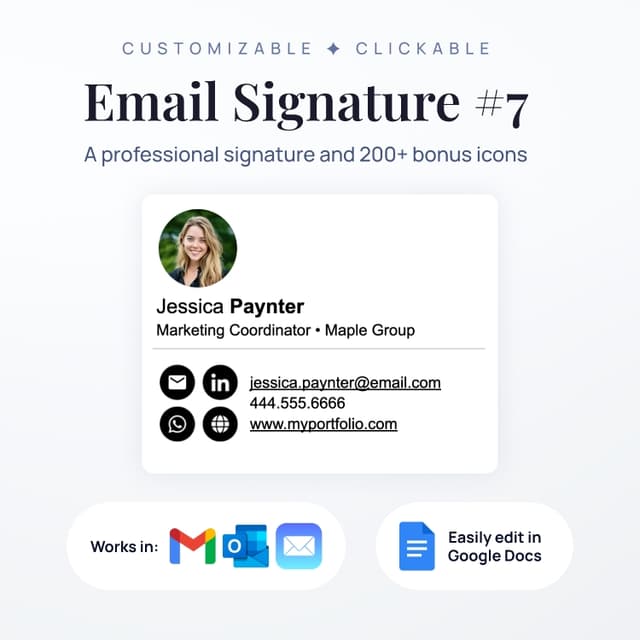 Professional Email Signature #7
