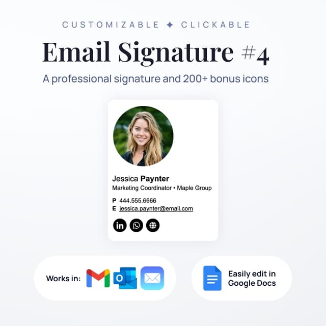 Professional Email Signature #4