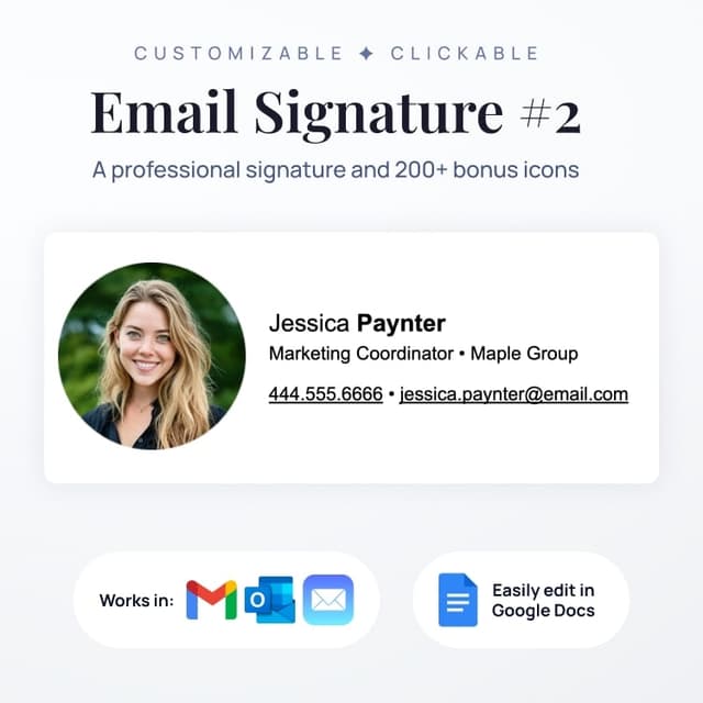 Professional Email Signature #2