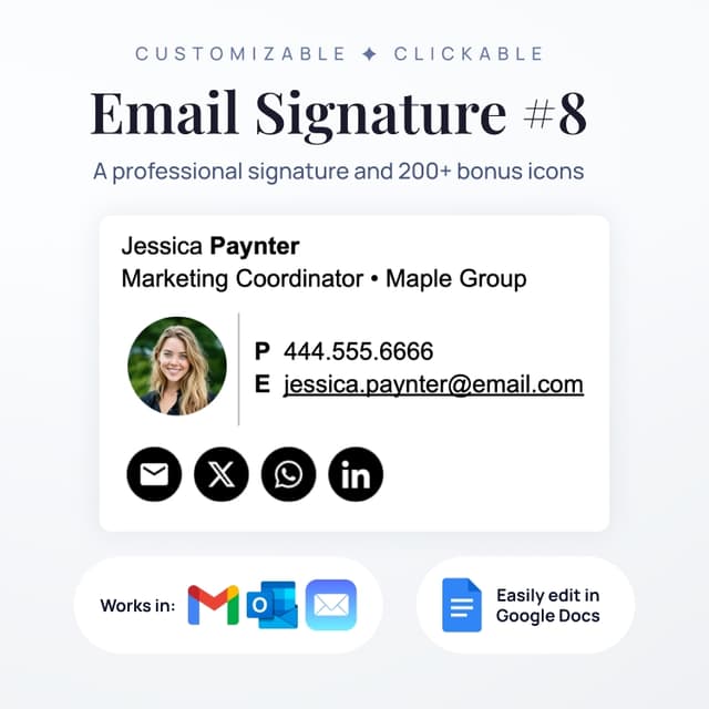 Professional Email Signature #8