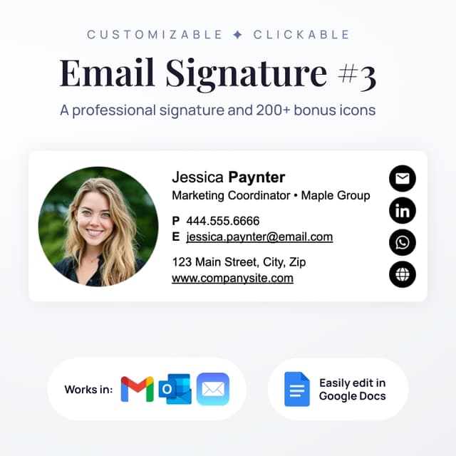 Professional Email Signature #3