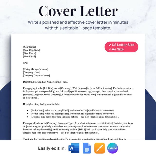 Simple Cover Letter Template